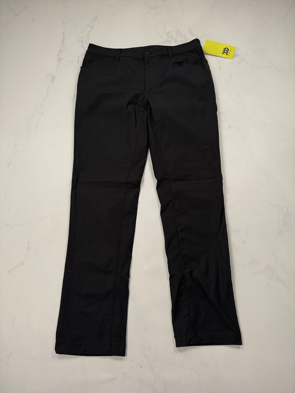 All In Motion Motion Trousers Black Modern Straight Leg - Mens 34x30